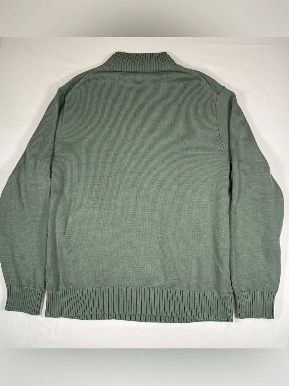 J.CREW Mens Heritage Cotton Mockneck Sweater XL Quiet Luxury Preppy Old Money